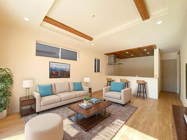 本画像はＣＧで作成しており、実際に現地に家具は置かれておりません。また、価格に家具は含まれておりません。