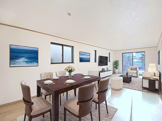 本画像はＣＧで作成しており、実際に現地に家具は置かれておりません。また、価格に家具は含まれておりません。