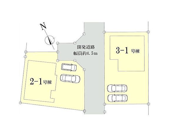該当区画：2-1号棟