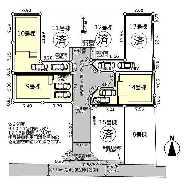 該当区画：14号棟