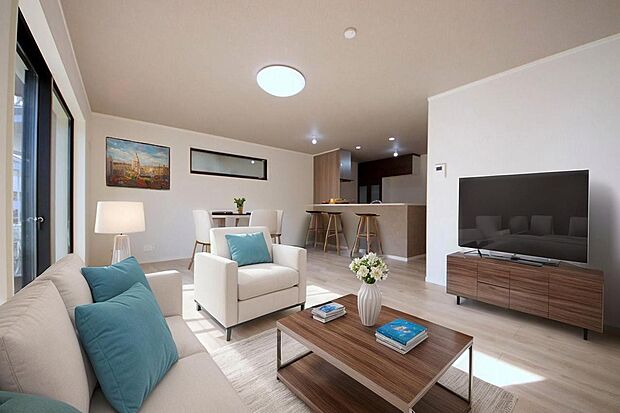 本画像はCGで作成しており、実際に現地に家具は置かれておりません。また、価格に家具は含まれておりません。