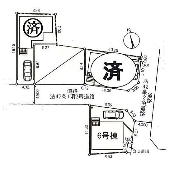 該当区画：6号棟