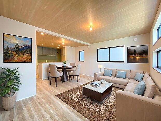 本画像はＣＧで作成しており、実際に現地に家具や照明は置かれておりません。また、価格に家具や照明の費用は含まれておりません。