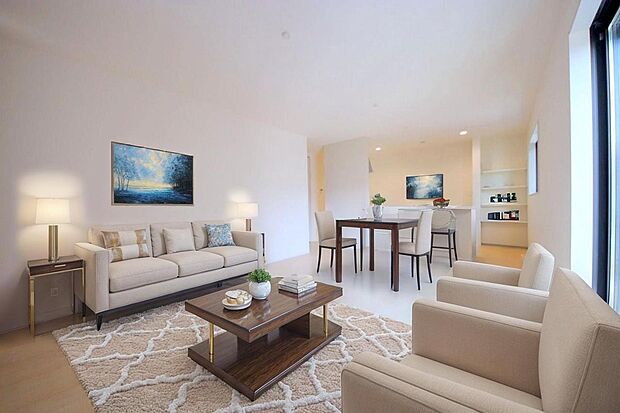 本画像はCGで作成しており、実際に現地に家具は置かれておりません。また、価格に家具は含まれておりません。