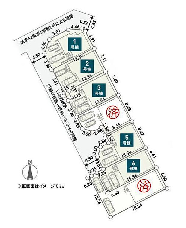 該当区画:1号棟