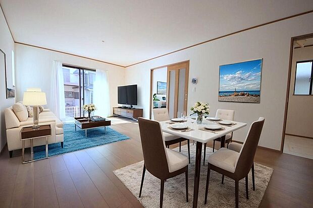 本画像はCGで作成しており、実際に現地に家具は置かれておりません。また、価格に家具は含まれておりません。