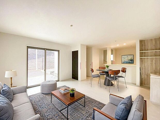 本画像はＣＧで作成しており、実際に現地に家具や照明は置かれておりません。また、価格に家具や照明の費用は含まれておりません。