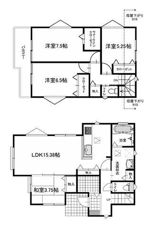 全室2面採光の明るく風通しの良いお住まいです