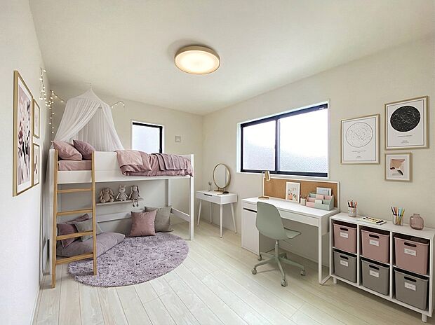 本画像はＣＧで作成しており、実際に現地に家具や照明は置かれておりません。また、価格に家具や照明の費用は含まれておりません。