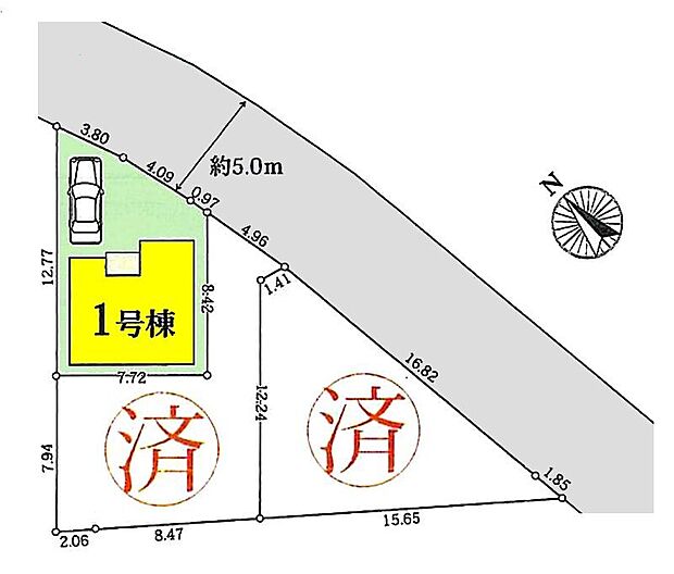 該当区画:1号棟