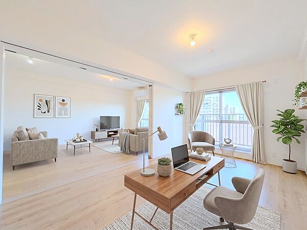 本画像はCGで作成しており、実際に現地に家具は置かれておりません。また、価格に家具は含まれておりません。