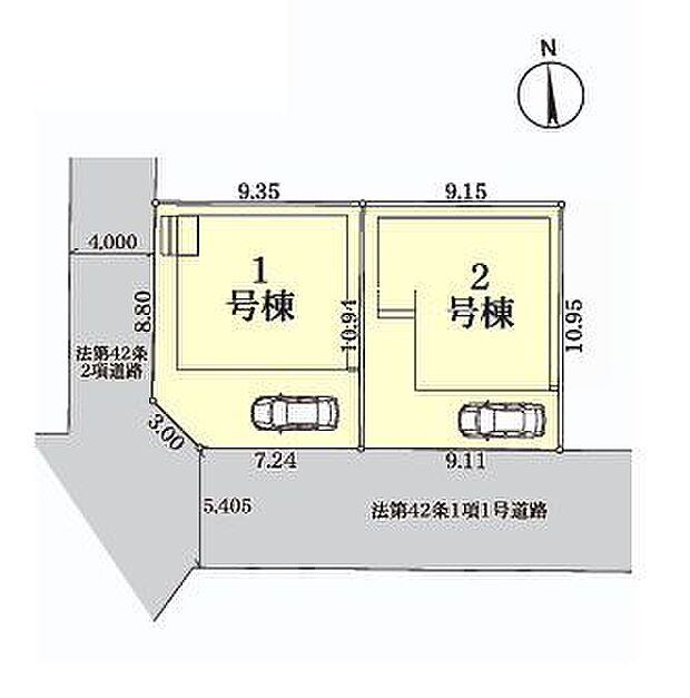 該当区画：1号棟