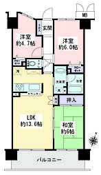 モア・ステージ大和ライラックの街 3LDKの間取図画像