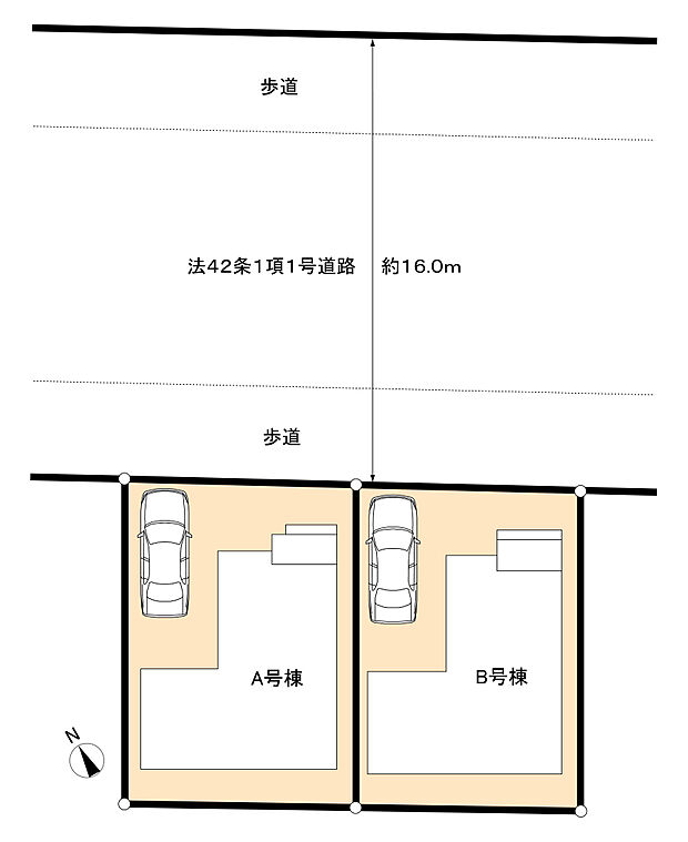 該当区画：A号棟