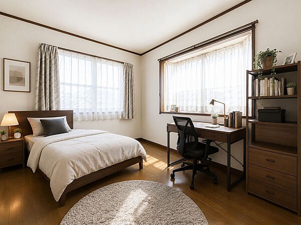 本画像はＣＧで作成しており、実際に現地に家具や照明は置かれておりません。また、価格に家具や照明の費用は含まれておりません。
