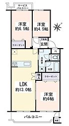 間取図画像 3LDK