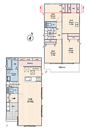 神奈川県大和市中央林間西５丁目14付近