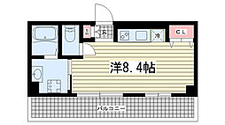 レガーロ雲井 5階1Kの間取り