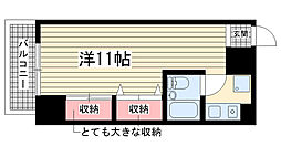 メイナー新神戸 ワンルームの間取図画像