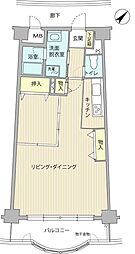 マリンプラザヒナセファーストステージ ワンルームの間取図画像