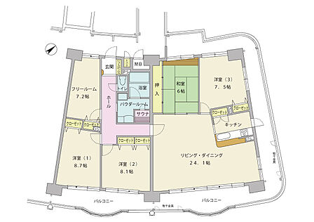 4SLDK 間取り