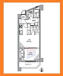 学芸大ダイヤモンドマンション 1LDKの間取図画像