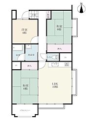 東佐賀マンション 3LDKの間取図画像