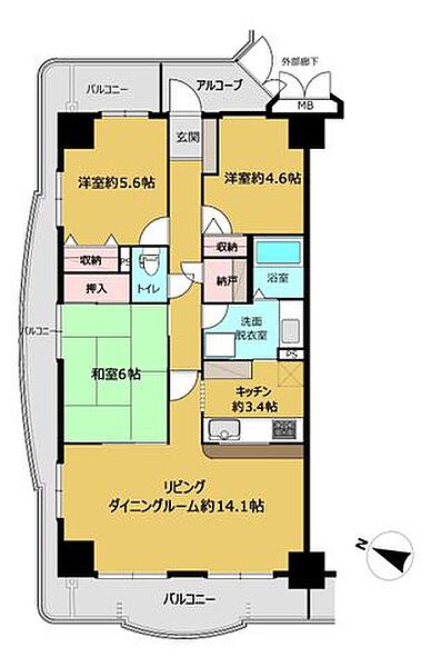 間取り：315000037544