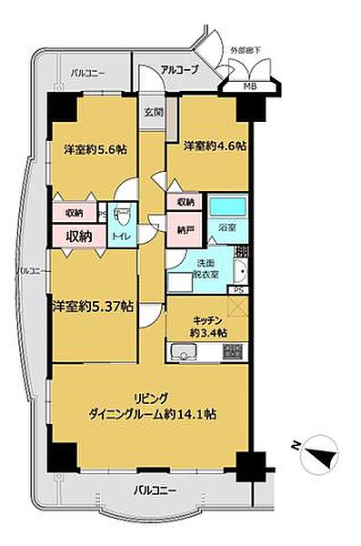 間取り：315000038136