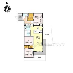 HAMAL'ATRIUMUM 3LDKの間取図画像
