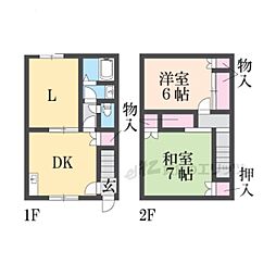 コーポSSK-2 3DKの間取図画像