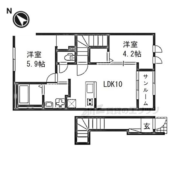 同じ建物の物件間取り写真 - ID:225005554810