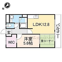 パンセハイツ近江 1LDKの間取図画像