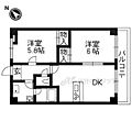 パルティール2番館1階5.3万円