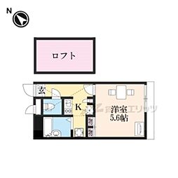 近江鉄道近江本線 ひこね芹川駅 徒歩16分の賃貸アパート 1階1Kの間取り