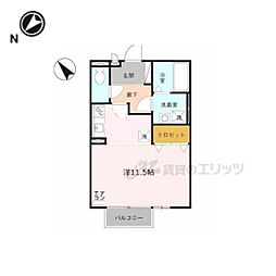 JR東海道・山陽本線 瀬田駅 徒歩20分の賃貸アパート 2階1Kの間取り
