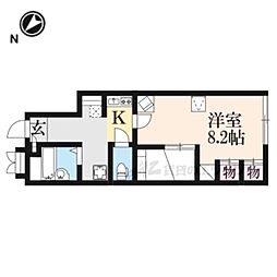近江鉄道近江本線 ひこね芹川駅 徒歩2分の賃貸アパート 2階1Kの間取り