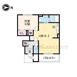 ベルフィオーレ 1LDKの間取図画像