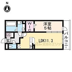 フリーデSTA 1LDKの間取図画像