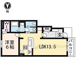 グラード2 1LDKの間取図画像
