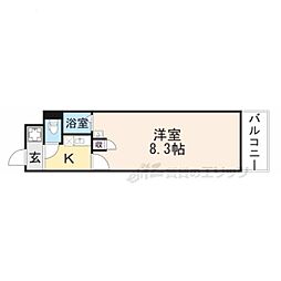 サンクリエート追分 1Kの間取図画像