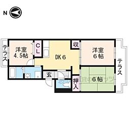 イワタニガーデンハイツ 3DKの間取図画像