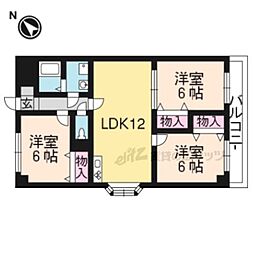 レジデンス南草津 3LDKの間取図画像