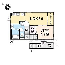 ステラ 1LDKの間取図画像