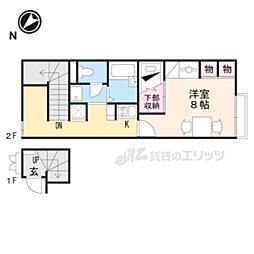 レオパレスR1 1Kの間取図画像