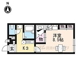 レオパレスシュタインベルク 1Kの間取図画像