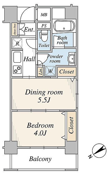 ◆11階部分・31.93m2　2面採光の角住戸