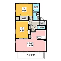 間取図画像 2LDK