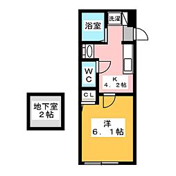 間取図画像 1K