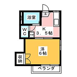 間取図画像 1K